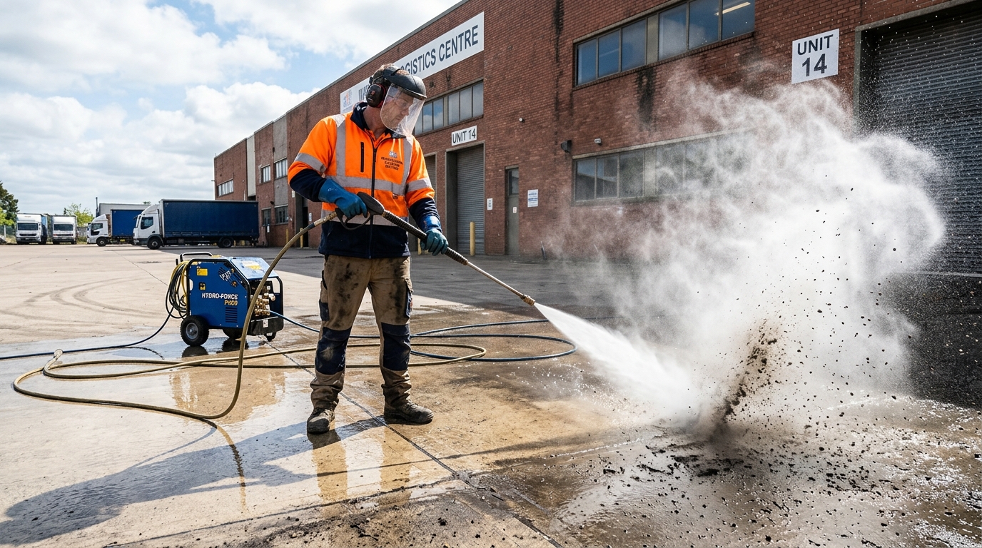 Industrial high pressure cleaning